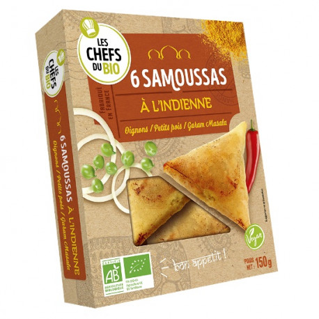 Végami vous propose : 6 samoussas à l'indienne 150g - bio