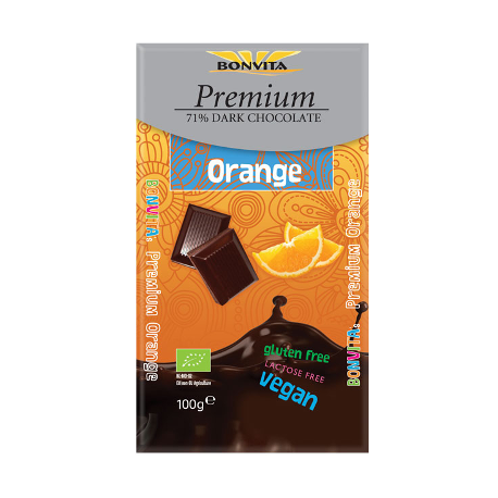 Végami vous propose : Chocolat noir 71% à l'orange 100g