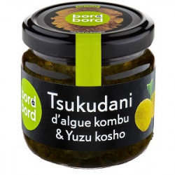Un Monde Vegan vous propose : Tsukudani d'algue kombu au yuzu 100g - bio