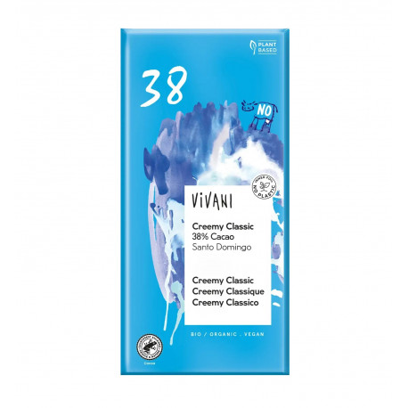 Un Monde Vegan vous propose : Chocolat creemy classique 38% 80g - bio