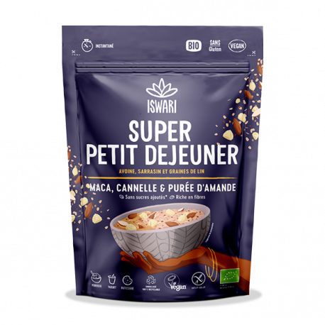 Végami vous propose : Super petit dejeuner maca cannelle et purée d'amande 360g - bio