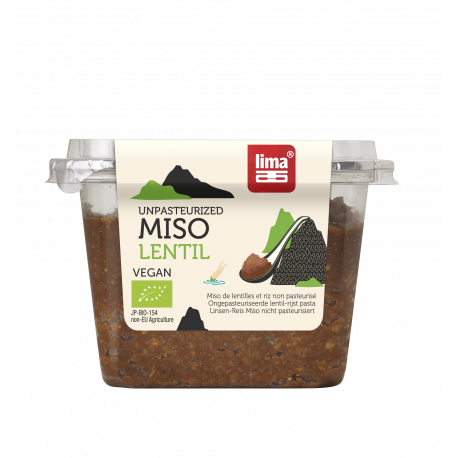 Végami vous propose : Miso de lentilles non pasteurisé 300g - bio