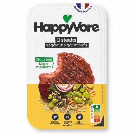 Végami vous propose : Steaks végétaux 200g