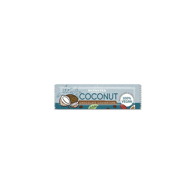 Un Monde vegan vous propose : Bonbarr chocolat nature noix de coco 40g - bio