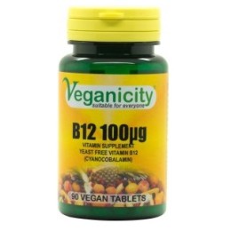 Un Monde Vegan vous propose : Vitamine b12 100µg (cyanocobalamine)