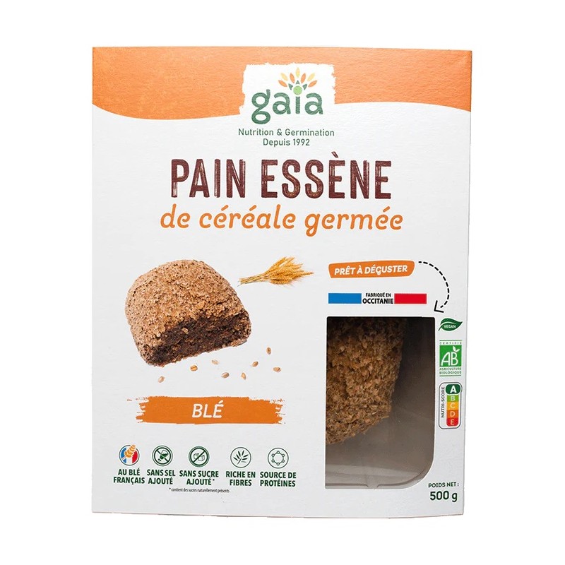 Un Monde Vegan vous propose : Pain essene blé 500g - bio