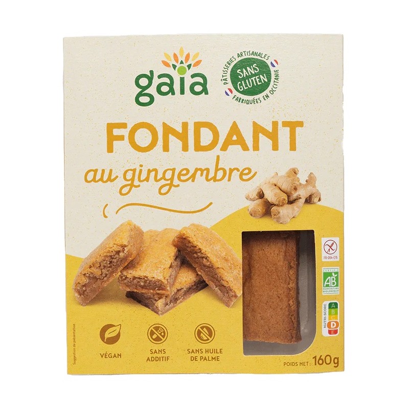 Un Monde vegan vous propose : Fondant au gingembre (Ginger cake) 160g - bio