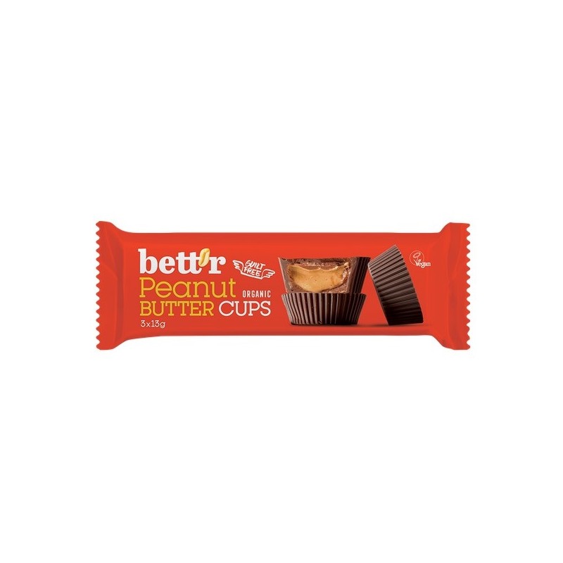 Un Monde Vegan vous propose : Cups chocolat beurre de cacahuète 39g - bio