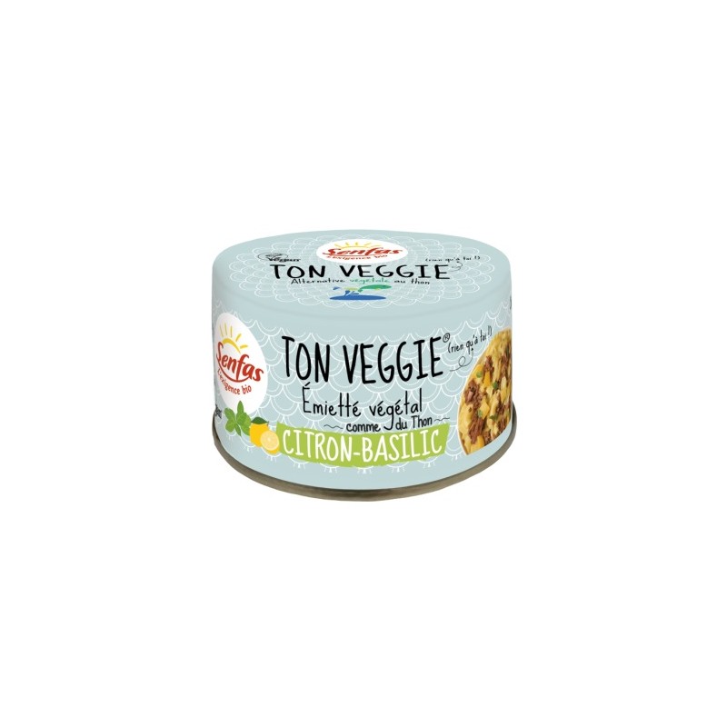 Un Monde vegan vous propose : Ton Veggie citron basilic 120g - bio