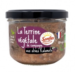 Un Monde vegan vous propose : La terrine végétale de campagne aux olives kalamata 200g - bio