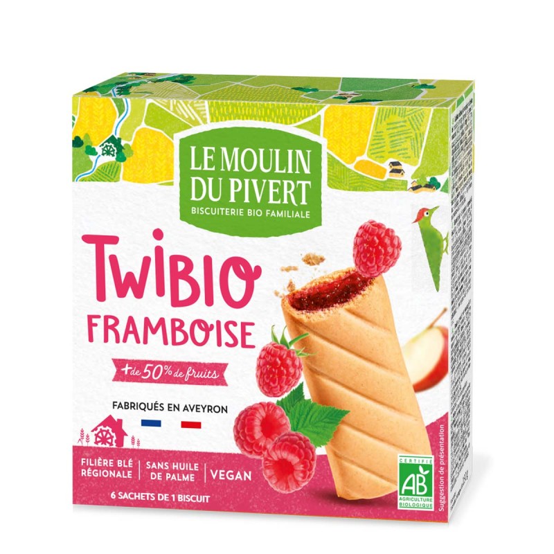 Un Monde Vegan vous propose : Twibio framboise 150g - bio