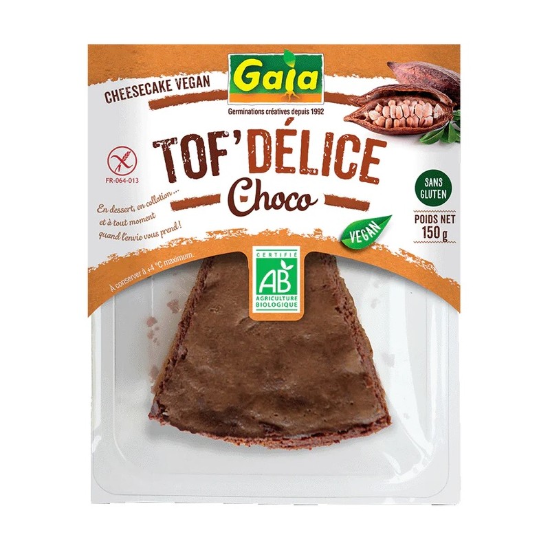 Un Monde Vegan vous propose : Tof'délice chocolat 150g - bio