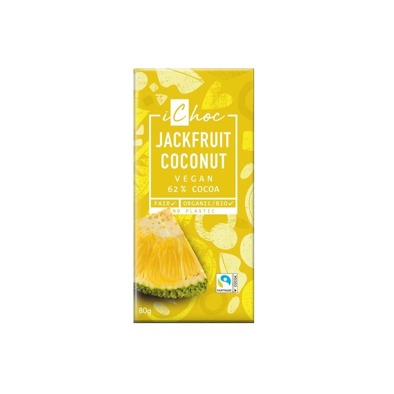 Un Monde Vegan vous propose : Chocolat coco jackfruit 80g - bio