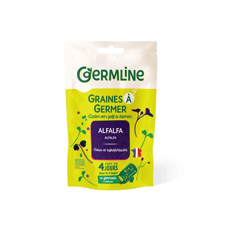 Un Monde Vegan vous propose : Graines à germer alfalfa 150g - bio