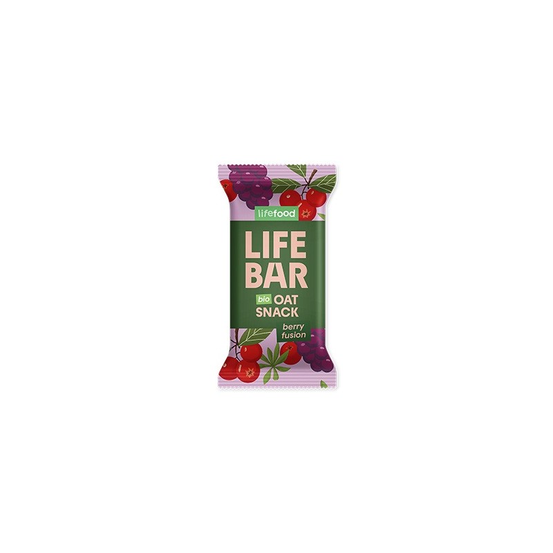 Un Monde Vegan vous propose : Lifebar avoine berry fusion 40g - bio