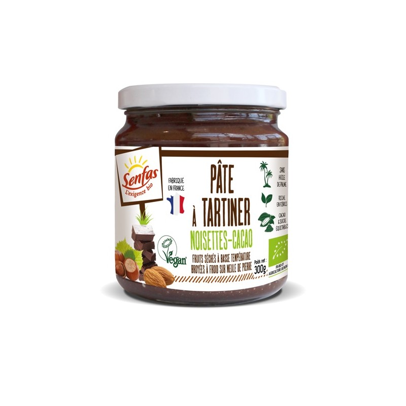 Un Monde Vegan vous propose : Pâte à tartiner noisette cacao 300g - bio