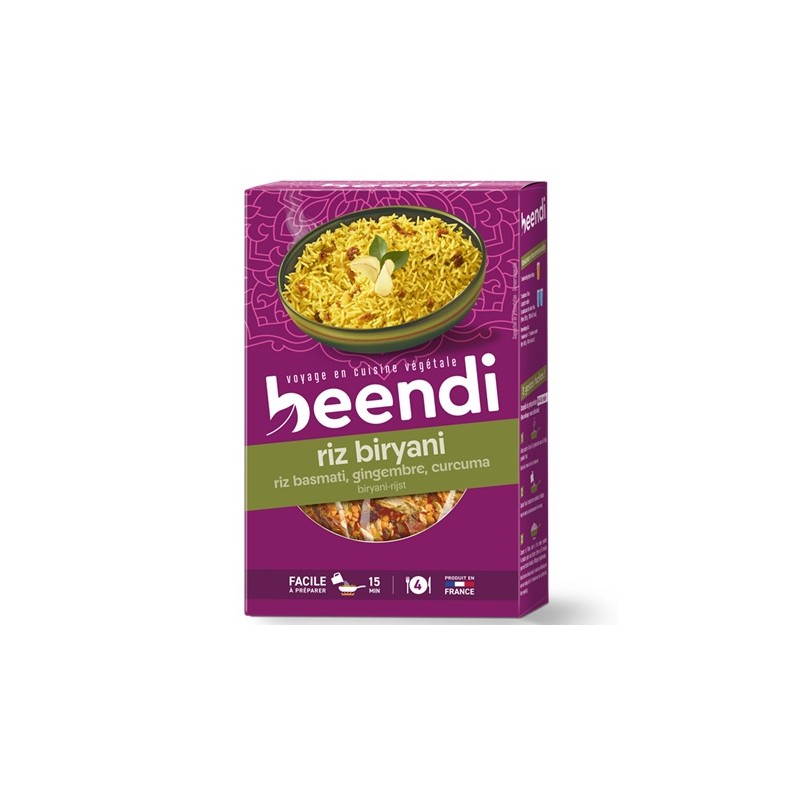 Un Monde Vegan vous propose : Riz biryani gingembre curcuma 250g - bio