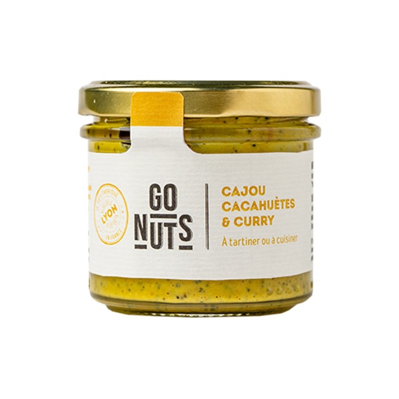 Un Monde Vegan vous propose : Tartinable cajou cacahuètes curry 100g - bio
