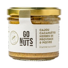 Un Monde Vegan vous propose : Tartinable cajou cacahuètes herbes de Provence et poivre 100g - bio