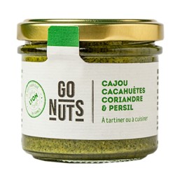 Un Monde Vegan vous propose : Tartinable cajou cacahuètes coriandre persil 100g - bio
