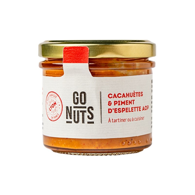 Un Monde Vegan vous propose : Tartinable cacahuètes piment d'Espelette paprika 100g - bio