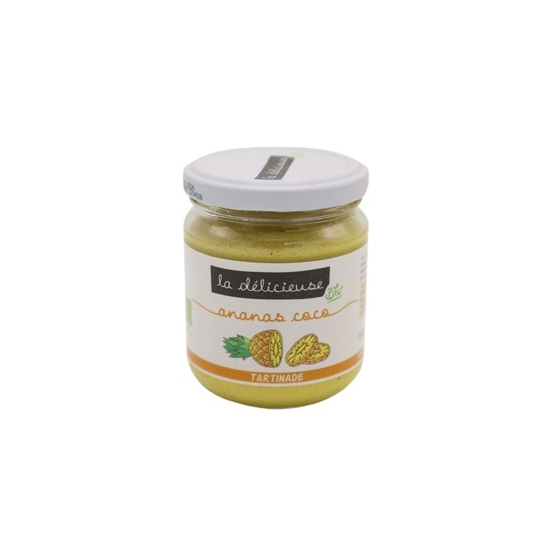 Un Monde Vegan vous propose : Tartinade ananas coco 180g - bio