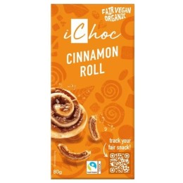 Un Monde Vegan vous propose : Chocolat cinnamon roll 80g - bio