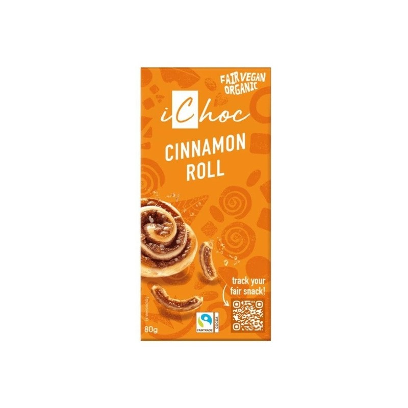Un Monde Vegan vous propose : Chocolat cinnamon roll 80g - bio