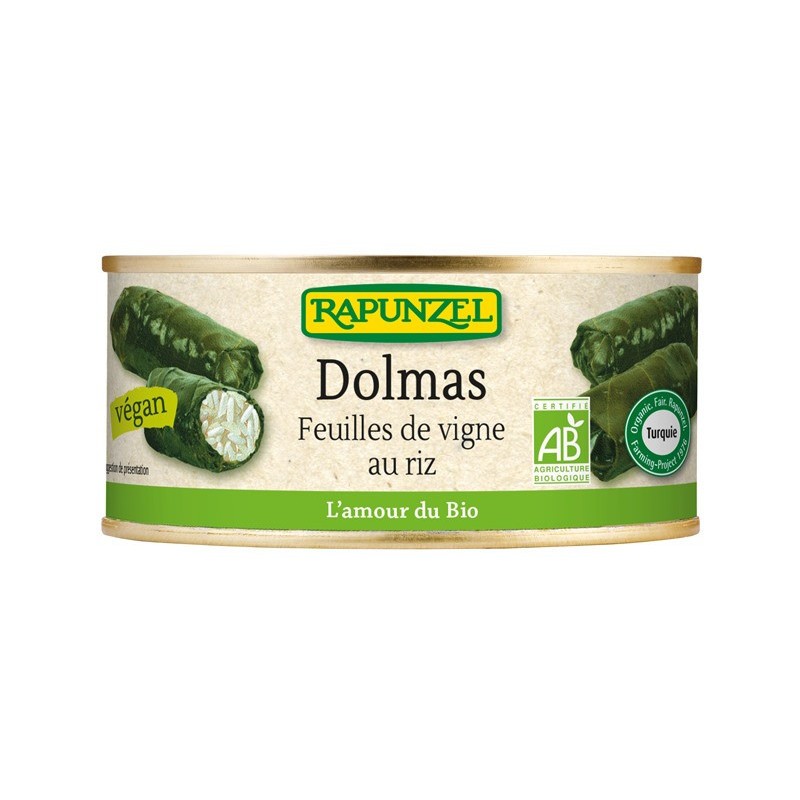 Un Monde Vegan vous propose : Feuille de vigne au riz Dolmas 280g