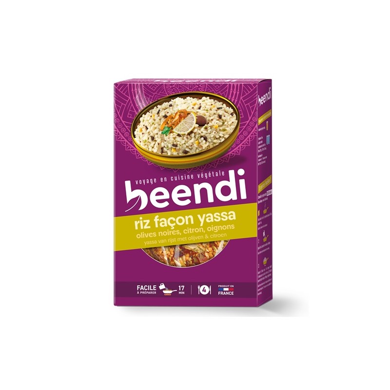Un Monde Vegan vous propose : Riz façon yassa 250g - bio