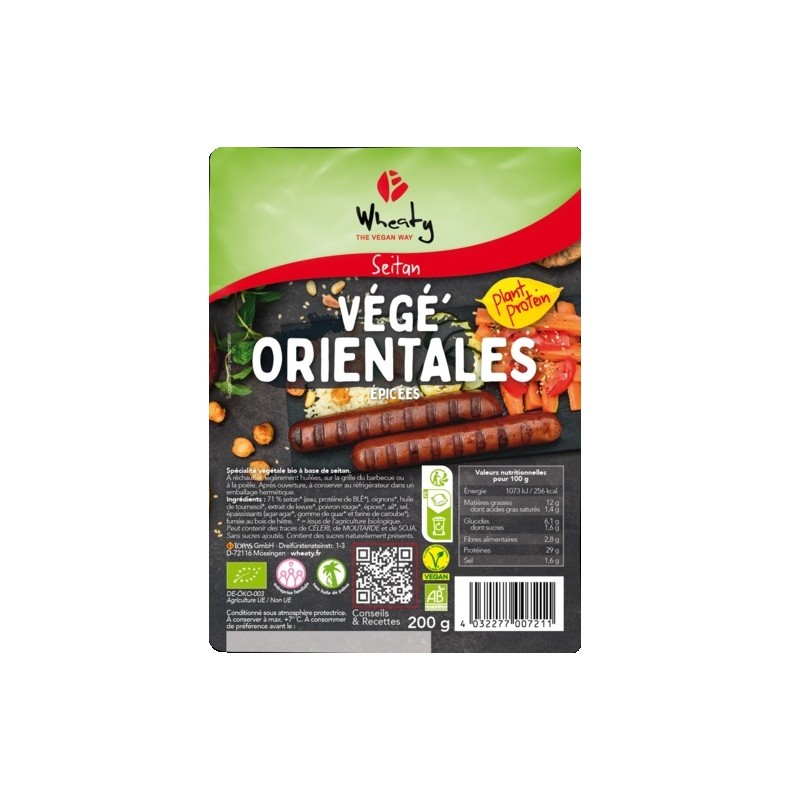 Un Monde Vegan vous propose : Végé'orientales 200g - bio