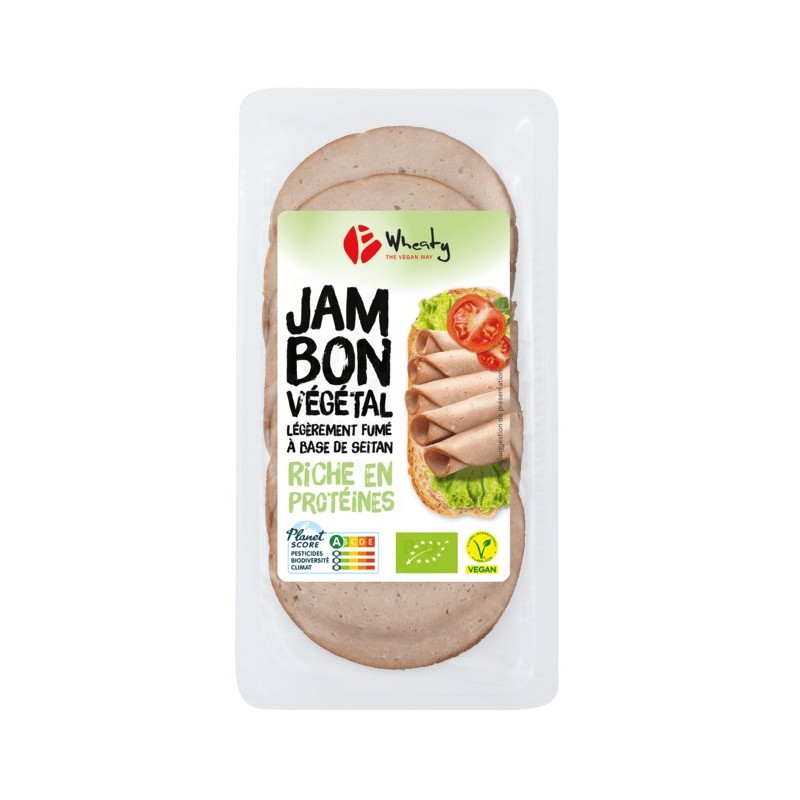 Un Monde Vegan vous propose : Jambon végétal fumé 100g - bio