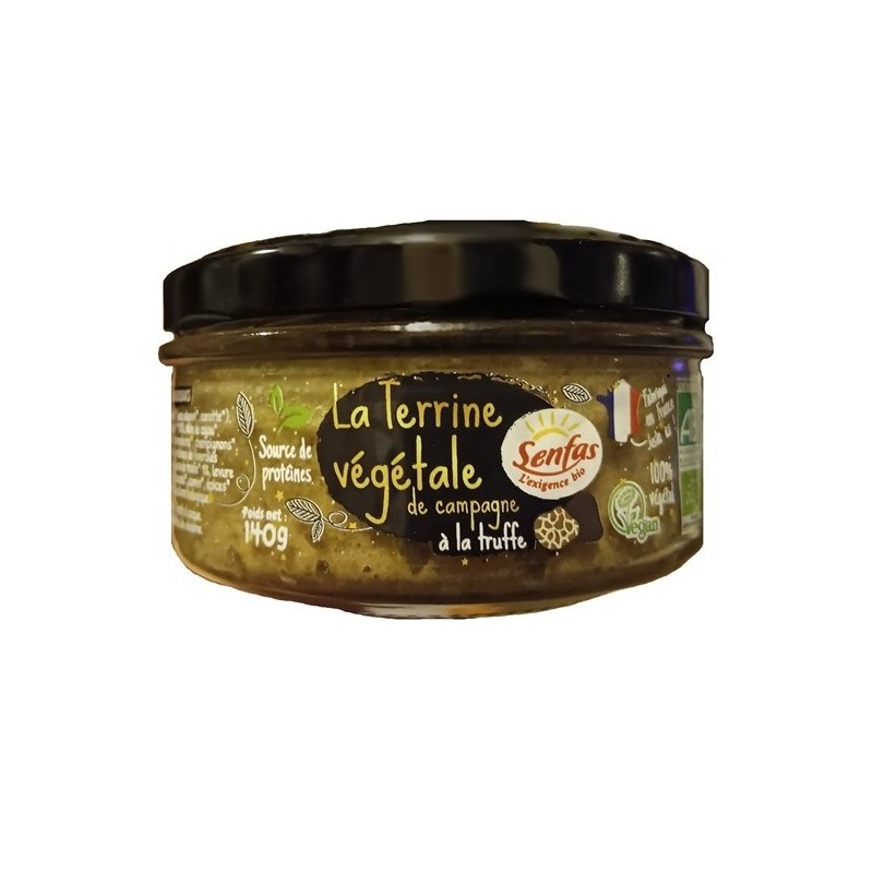 Un Monde Vegan vous propose : La terrine végétale de campagne à la truffe 140g - bio