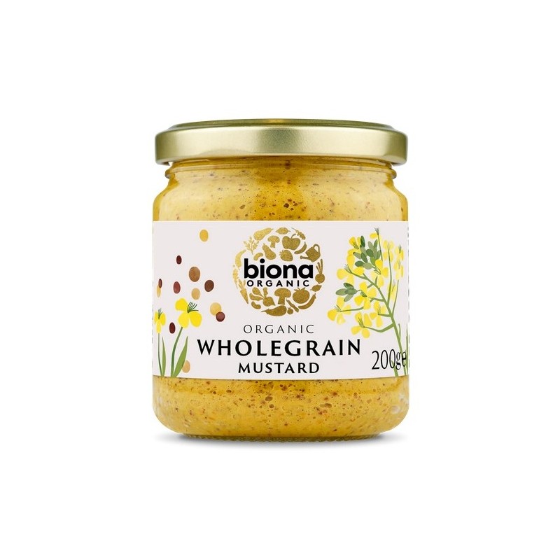 Un Monde Vegan vous propose : Moutarde en grain 200g - bio de biona