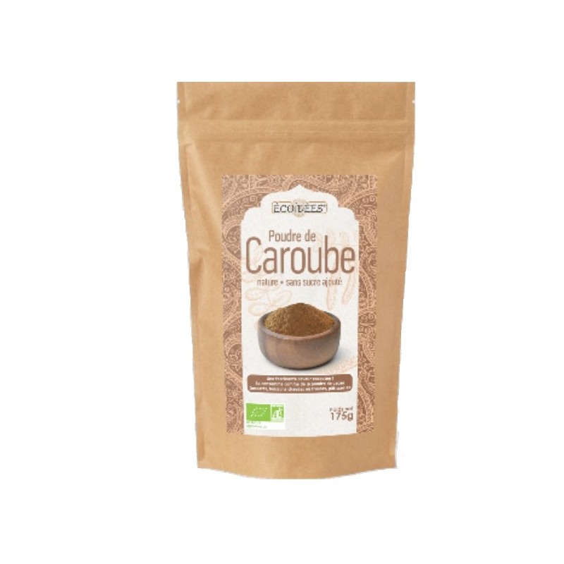 Un Monde Vegan vous propose : Poudre de Caroube nature 175g - bio
