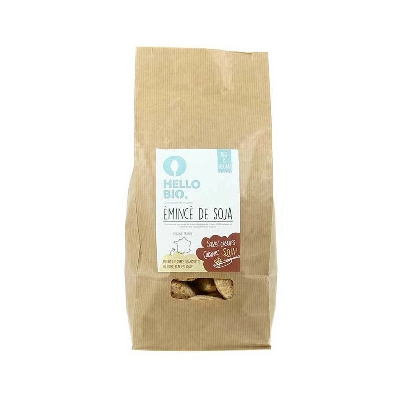 Un Monde Vegan vous propose : Émincés de soja 300g - bio de Hellobio