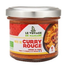 Un Monde vegan vous propose : Pâte de curry rouge 105g - bio le voyage de Mamabé