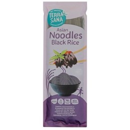 Un Monde Vegan vous propose : Nouilles de riz noir 250g - bio de Terrasana