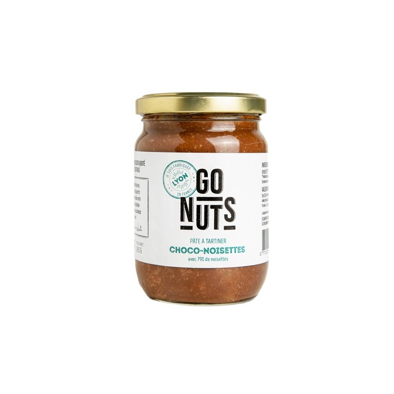 Un Monde Vegan vous propose : Pâte à tartiner chocolat noisettes (79% de noisettes) 265g - bio de Go nuts
