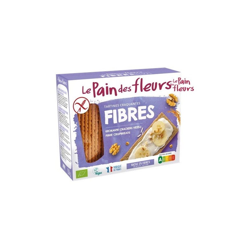 Un monde Vegan vous propose : Tartines craquantes fibres 150g - bio