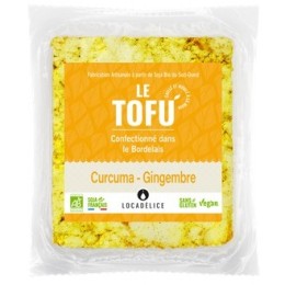 Un Monde Vegan vous propose : Tofu curcuma gingembre 180g - bio Locadélice