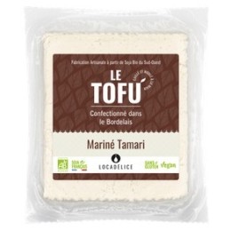 Un Monde Vegan vous propose : Tofu mariné tamari 180g - bio Locadélice