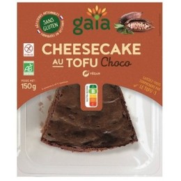 Un Monde Vegan vous propose : Cheesecake tofu choco 150g - bio Gaia essene