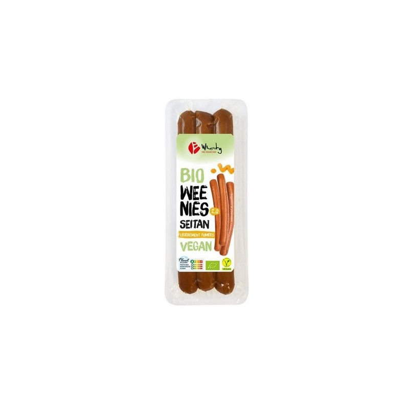 Un monde Vegan vous propose : Végé'weenies 2.0 150g - bio de wheaty