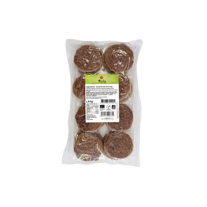 Un Monde Vegan vous propose : Végé'hachés maxipack 1,6kg - bio de Wheaty