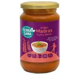 Un Monde Vegan vous propose : Sauce indienne curry madras 350g - bio de Terrasana