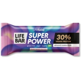 Un monde Vegan vous propose : Lifebar super power amande (30% de protéine) 40g - bio