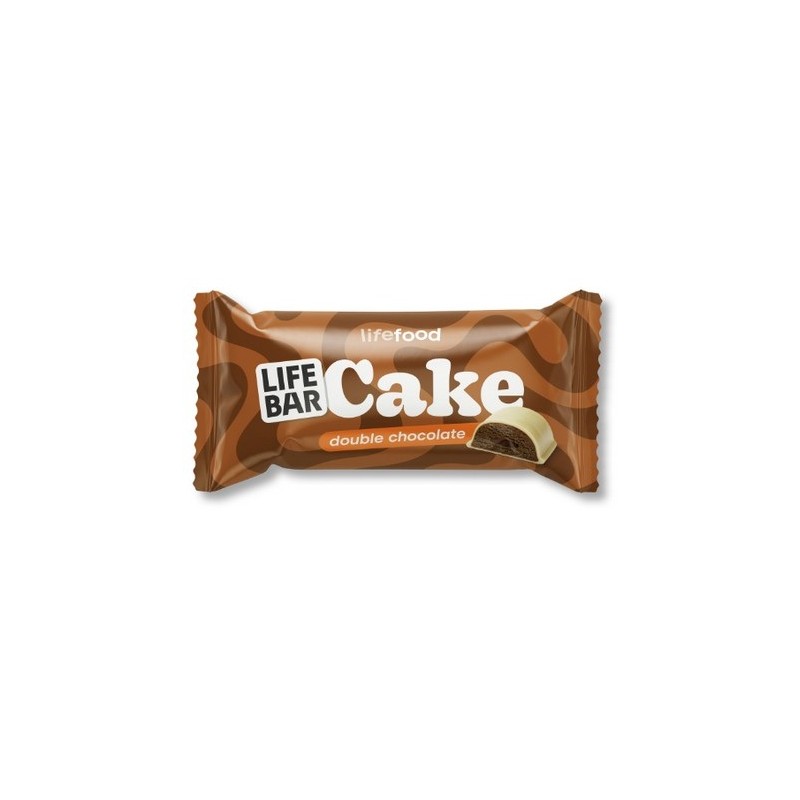 Un monde Vegan vous propose : Lifebar cake double chocolat 35g - bio