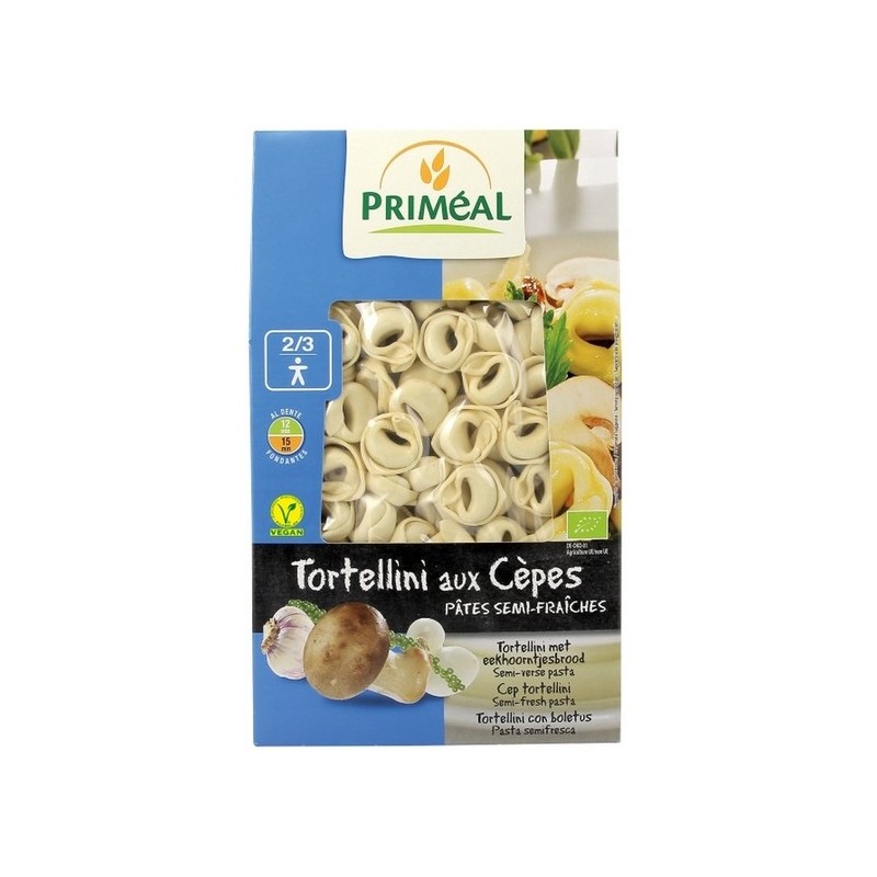 UN Monde Vegan vous propose : Tortellini aux cèpes 250g - bio