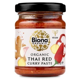 Un Monde Vegan vous propose : Pâte de curry rouge thai 125g - bio - bio de Biona